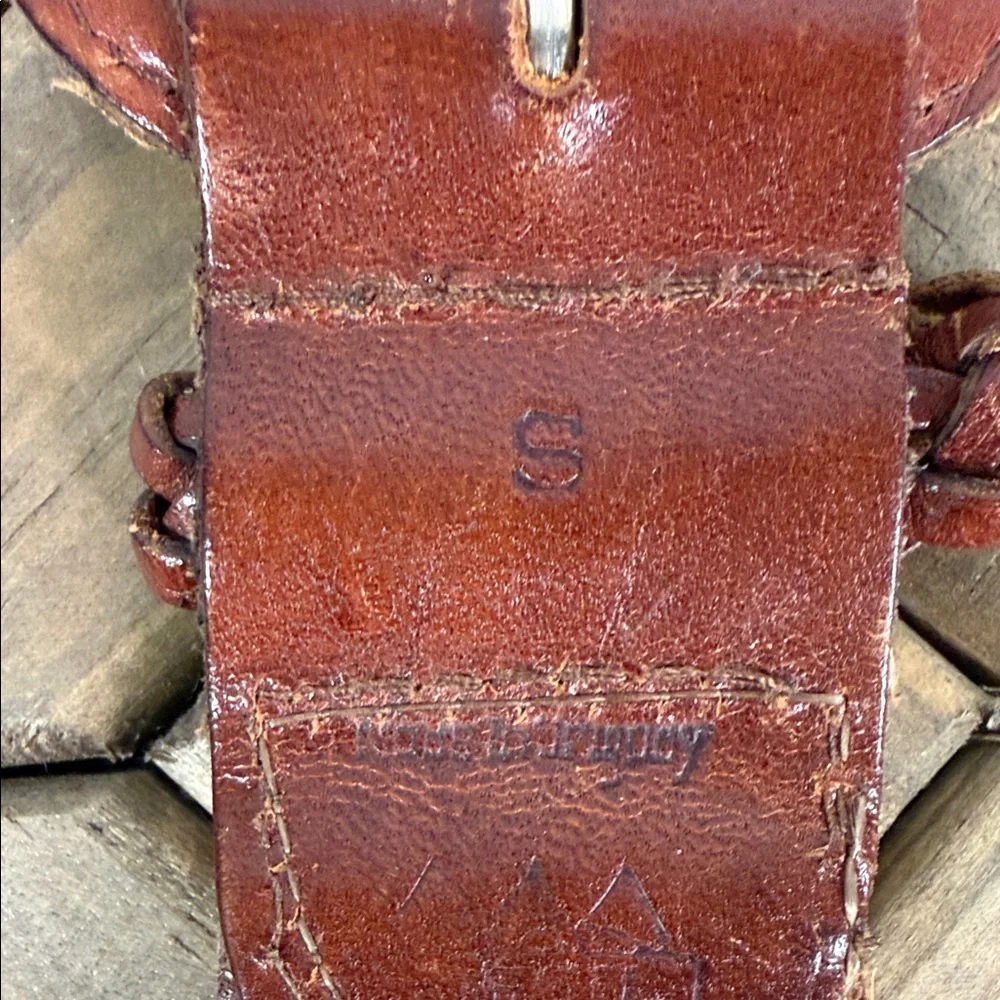 Fossil‎ Woven Leather Belt - Deep Brown